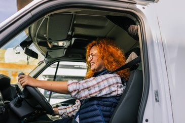 driver looking forward